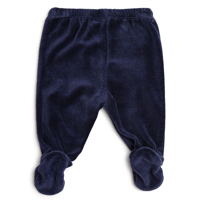 Boys White & Blue Smock with Legging Set image number null